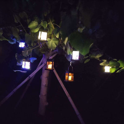 ضوء حديقة LED شمسي مقاوم للماء بشكل نجمة مربع صناعي معاصر للمناظر الطبيعية 