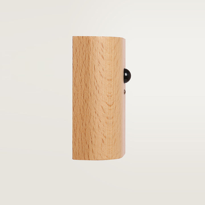Lámpara de Aplique de Pared LED de Grano de Madera Curvada de Simplicidad Contemporánea Para Pasillo 