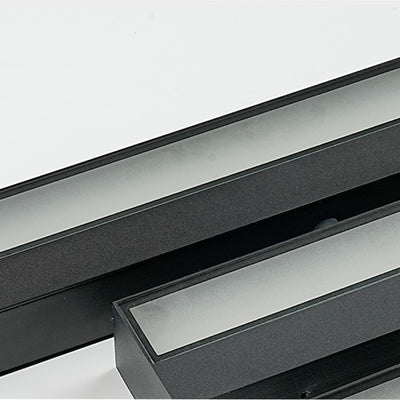 Applique murale étanche à LED en bande longue en aluminium de simplicité moderne pour patio extérieur 