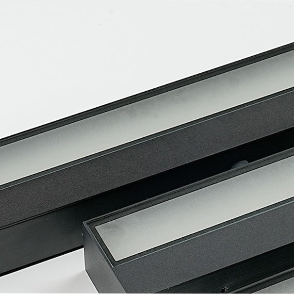 Applique murale étanche à LED en bande longue en aluminium de simplicité moderne pour patio extérieur 