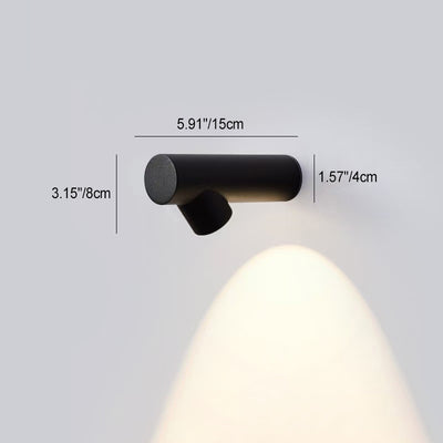Applique Murale Étanche LED en Aluminium Minimaliste Moderne avec Nœud en Bambou pour Patio Extérieur 