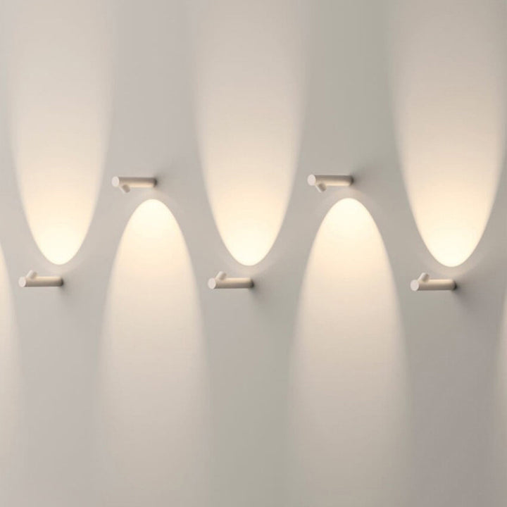 Applique Murale Étanche LED en Aluminium Minimaliste Moderne avec Nœud en Bambou pour Patio Extérieur 