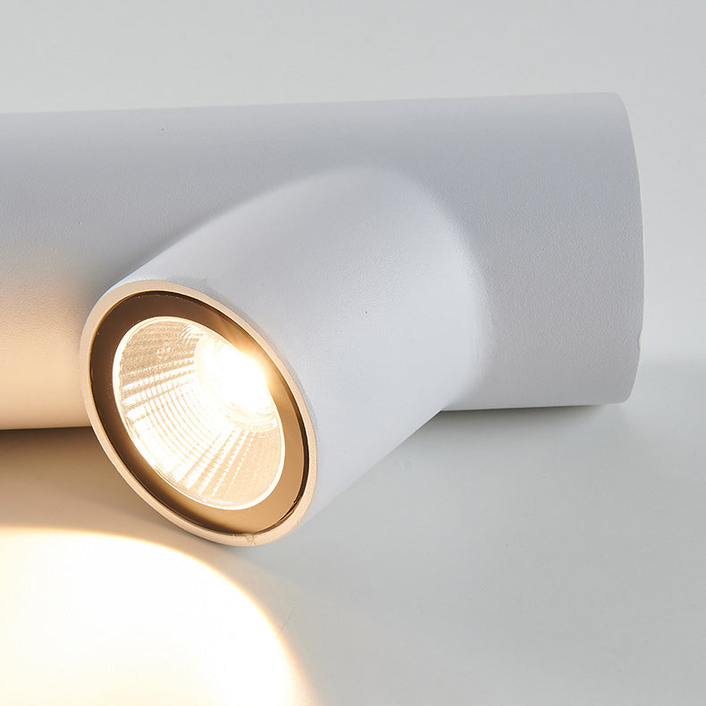 Applique Murale Étanche LED en Aluminium Minimaliste Moderne avec Nœud en Bambou pour Patio Extérieur 