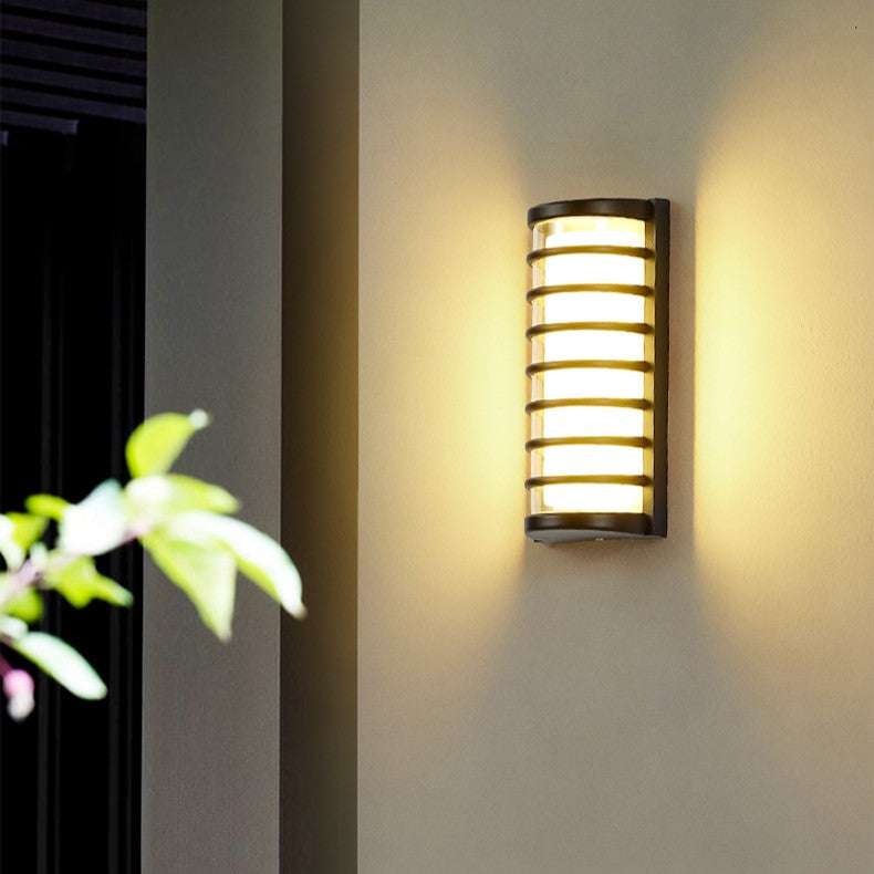 Applique murale contemporaine en aluminium acrylique LED étanche pour jardin 
