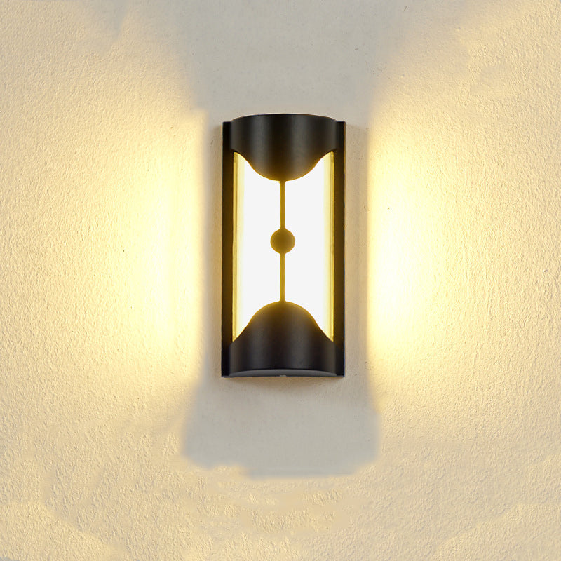 Applique murale contemporaine en aluminium acrylique LED étanche pour jardin 