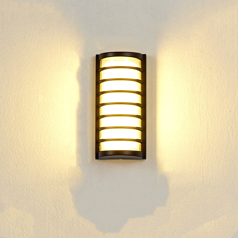 Applique murale contemporaine en aluminium acrylique LED étanche pour jardin 