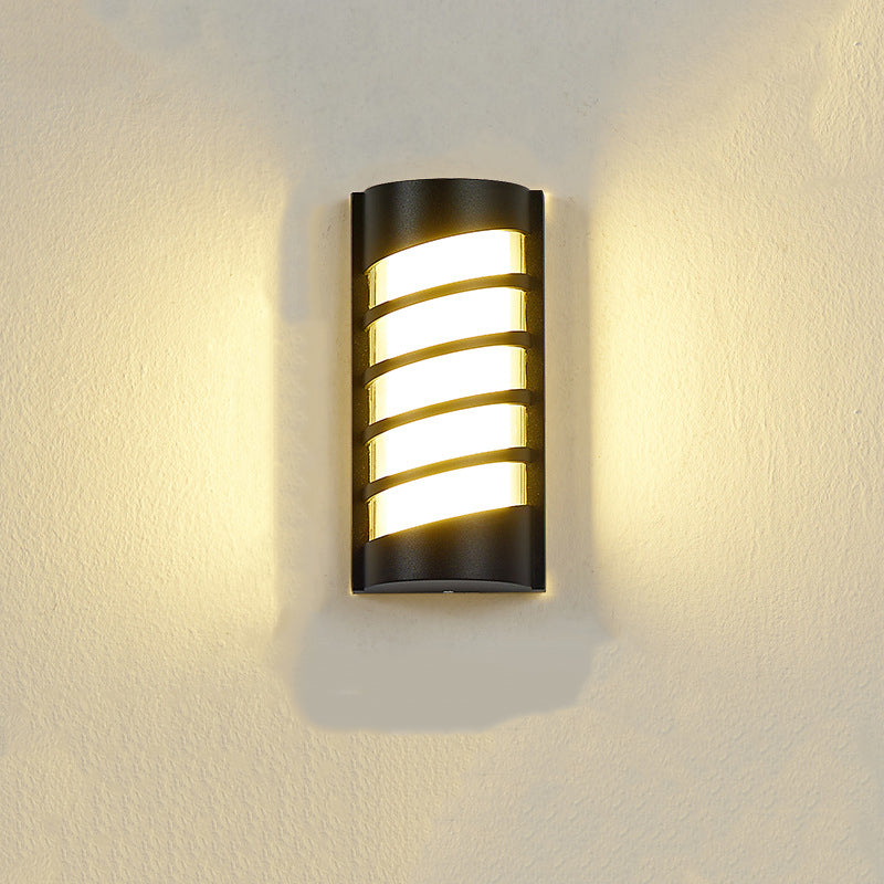 Applique murale contemporaine en aluminium acrylique LED étanche pour jardin 