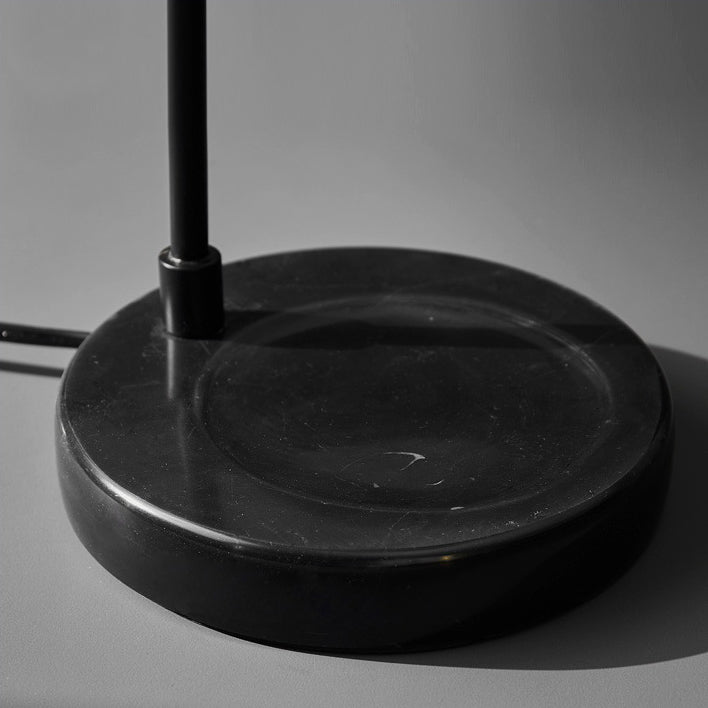 Lampe de table en cire fondue à une lumière avec abat-jour en verre fleur d&