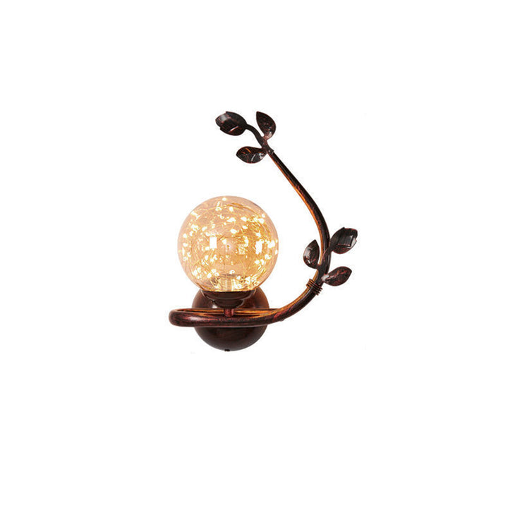 Zeitgenössische Luxus-Eisenrahmen-Glasbecher-Schirm 1-Licht-Wandleuchte für Wohnzimmer 