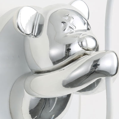Contemporary Creative Resin Cartoon Bear Glass Balloon Shade LED Wall Sconce Lamp For Bedroom