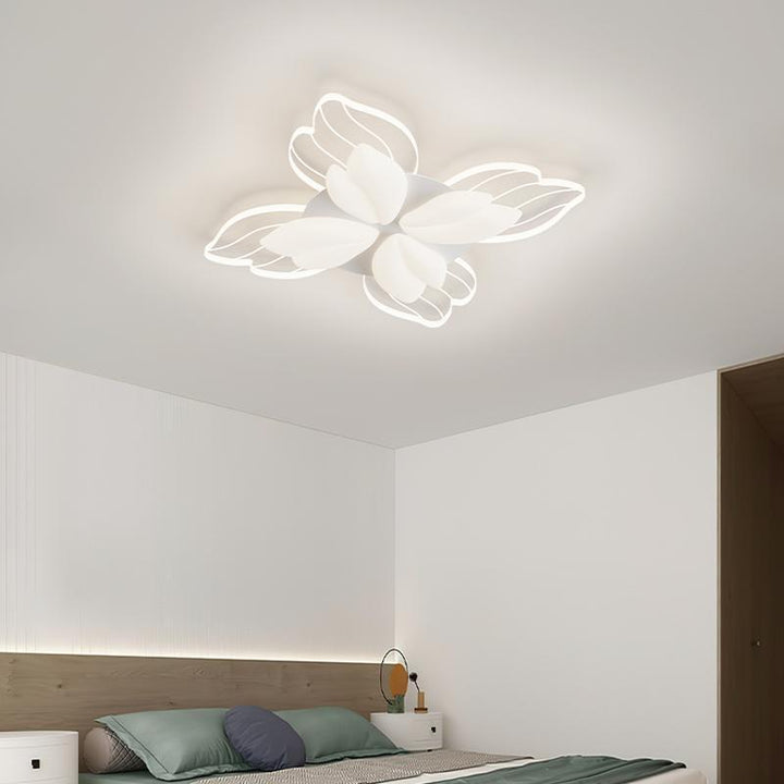 Plafonnier LED en acrylique avec matériel floral nordique contemporain pour chambre 