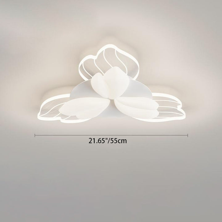 Plafonnier LED en acrylique avec matériel floral nordique contemporain pour chambre 