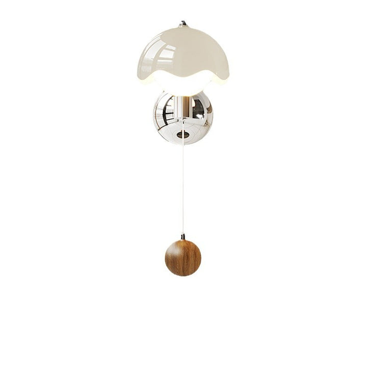 Applique murale LED avec abat-jour en globe PE coquille d&