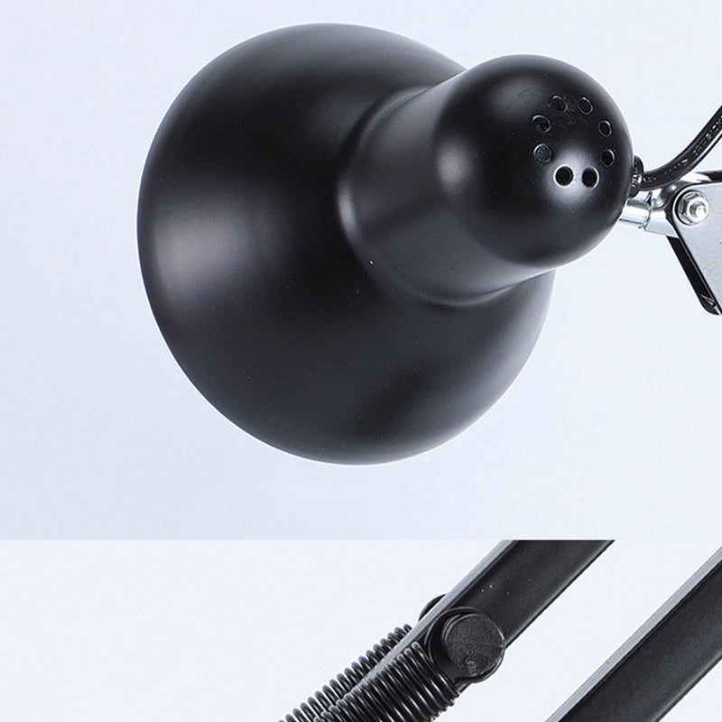 Lampe de table contemporaine nordique réglable avec bras en fer rond 1 lumière pour chambre 
