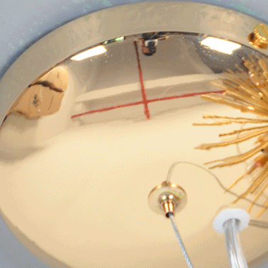 Matériel de luxe contemporain Boule en verre Pissenlit doré Lustre à 12 lumières pour salon 