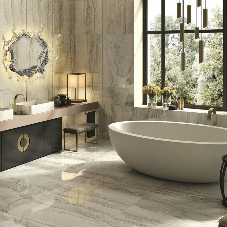 Moderne kreative Wasserspritzer Edelstahl Acryl LED Wandleuchte für Badezimmer 