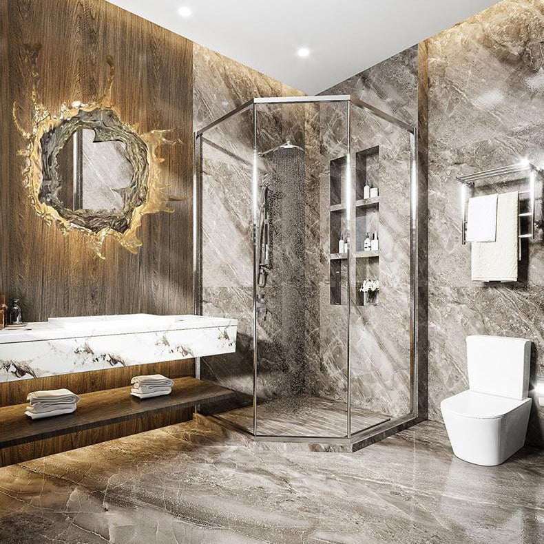 Moderne kreative Wasserspritzer Edelstahl Acryl LED Wandleuchte für Badezimmer 
