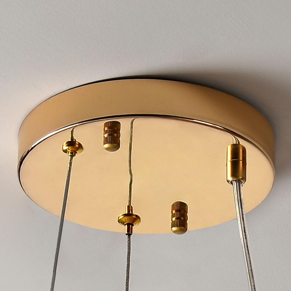 Lustre moderne de luxe en cristal globe pissenlit en fer et aluminium 6/9 lumières pour salle à manger 