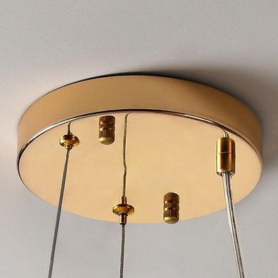 Moderner Luxus Globus Kristall Löwenzahn Schirm Eisen Aluminium 6/9-Licht Kronleuchter für das Esszimmer 