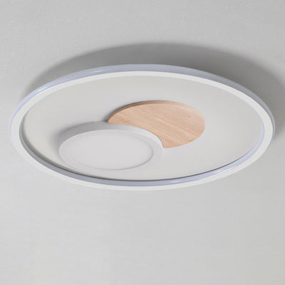 Moderne Einfachheit Aluminium Kreis Ring Acryl LED Deckenleuchte für Wohnzimmer 
