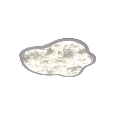 Zeitgenössische nordische Aluminium-Acryl-Nebelwolken-Schirm LED-Deckenleuchte für das Wohnzimmer 