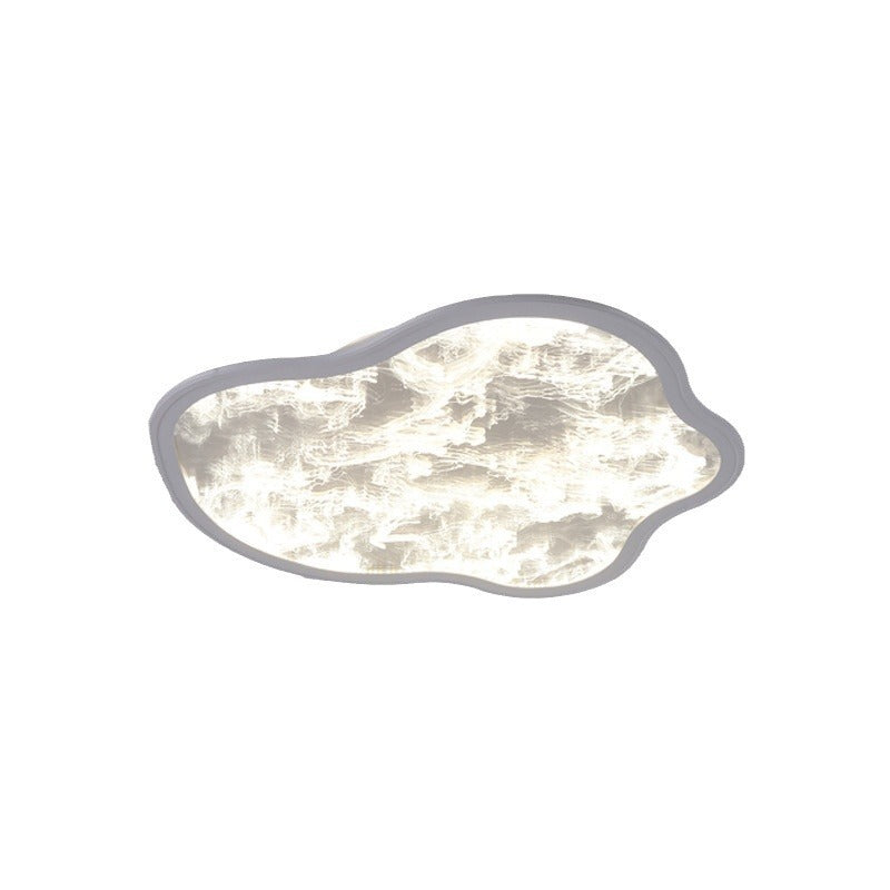 Zeitgenössische nordische Aluminium-Acryl-Nebelwolken-Schirm LED-Deckenleuchte für das Wohnzimmer 