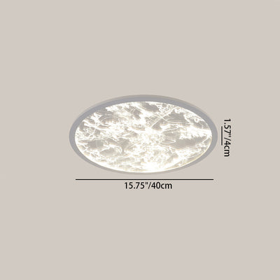 Zeitgenössische nordische Aluminium-Acryl-Nebelwolken-Schirm LED-Deckenleuchte für das Wohnzimmer 