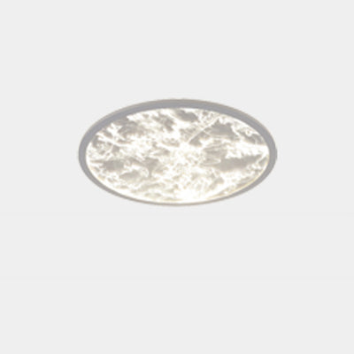 Zeitgenössische nordische Aluminium-Acryl-Nebelwolken-Schirm LED-Deckenleuchte für das Wohnzimmer 