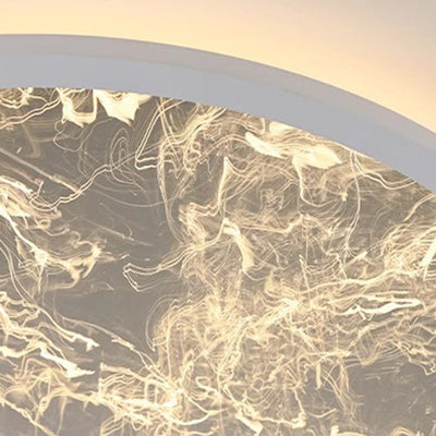 Zeitgenössische nordische Aluminium-Acryl-Nebelwolken-Schirm LED-Deckenleuchte für das Wohnzimmer 