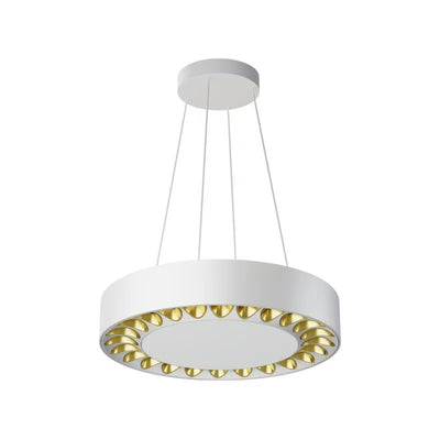 Zeitgenössische Nordische Aluminium Acryl Runde LED Pendelleuchte Für Wohnzimmer 