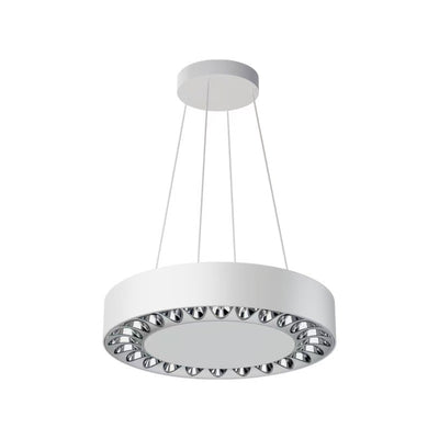Zeitgenössische Nordische Aluminium Acryl Runde LED Pendelleuchte Für Wohnzimmer 