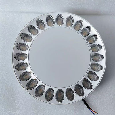 Zeitgenössische Nordische Aluminium Acryl Runde LED Pendelleuchte Für Wohnzimmer 