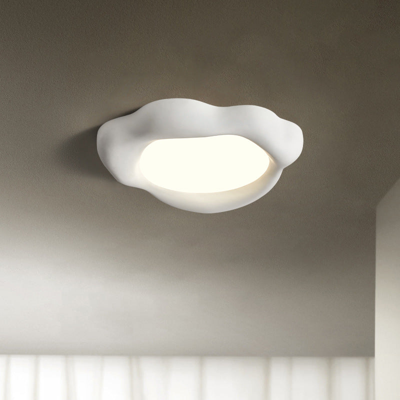 Zeitgenössische nordische Deckenleuchte aus Fiberglas und Acryl mit runder LED für das Wohnzimmer 