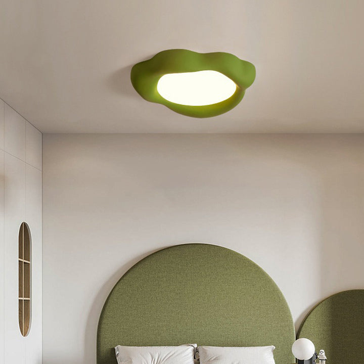 Lumière de plafond encastrée LED ronde en acrylique en fibre de verre nordique contemporaine pour salon 