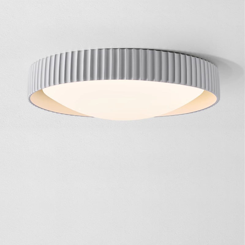 ضوء السقف المثبت بدائرة هندسية من الأكريليك الراتنج الماكرون الاسكندنافي المعاصر LED لغرفة النوم 