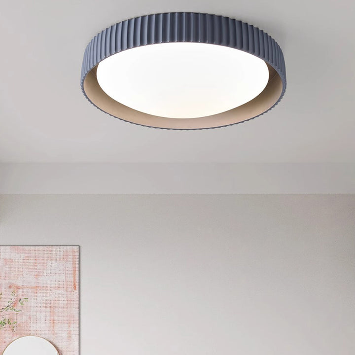 ضوء السقف المثبت بدائرة هندسية من الأكريليك الراتنج الماكرون الاسكندنافي المعاصر LED لغرفة النوم 