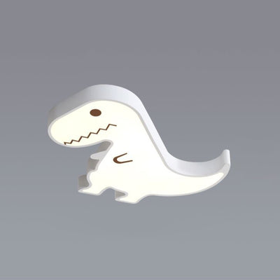 Luz de techo LED montada al ras con pantalla de dinosaurio de hardware ABS creativo contemporáneo para dormitorio 