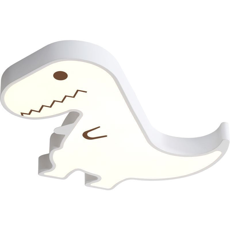 Luz de techo LED montada al ras con pantalla de dinosaurio de hardware ABS creativo contemporáneo para dormitorio 