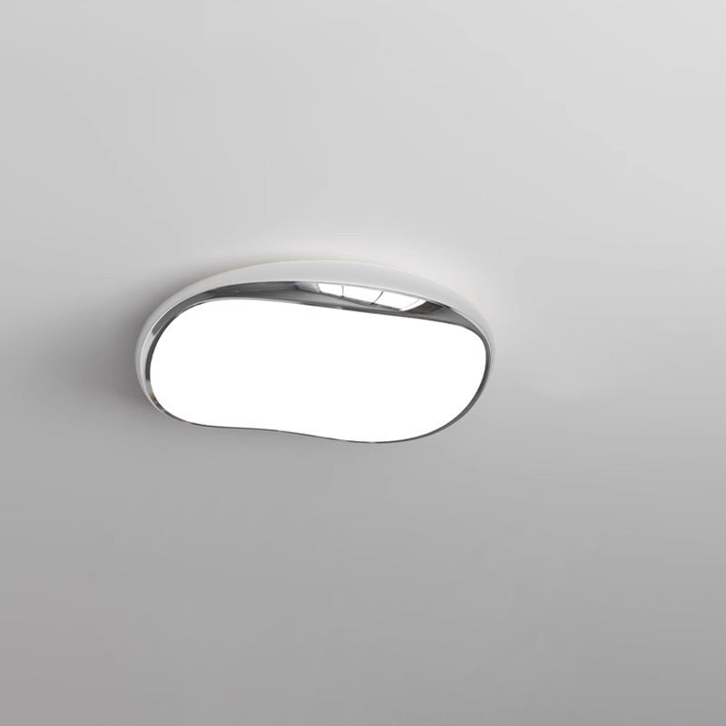 Plafonnier LED rond en fer acrylique scandinave contemporain pour salon 