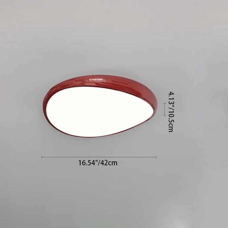 Plafonnier LED rond en fer acrylique scandinave contemporain pour salon 