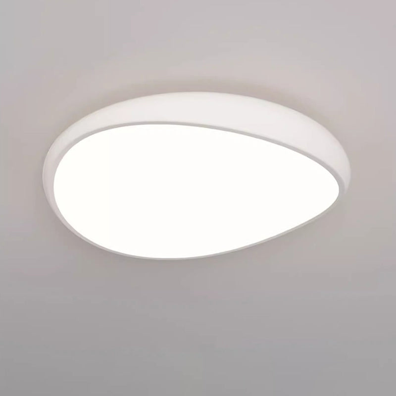 Plafonnier LED rond en fer acrylique scandinave contemporain pour salon 