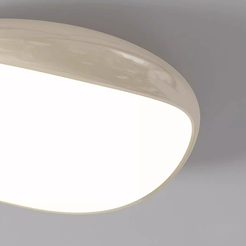 Plafonnier LED rond en fer acrylique scandinave contemporain pour salon 