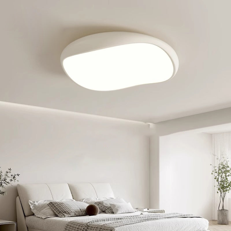Plafonnier LED rond en fer acrylique scandinave contemporain pour salon 