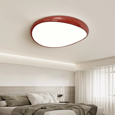 Plafonnier LED rond en fer acrylique scandinave contemporain pour salon 