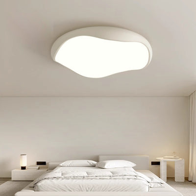 Plafonnier LED rond en fer acrylique scandinave contemporain pour salon 