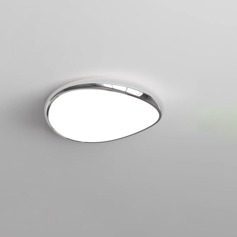 Plafonnier LED rond en fer acrylique scandinave contemporain pour salon 