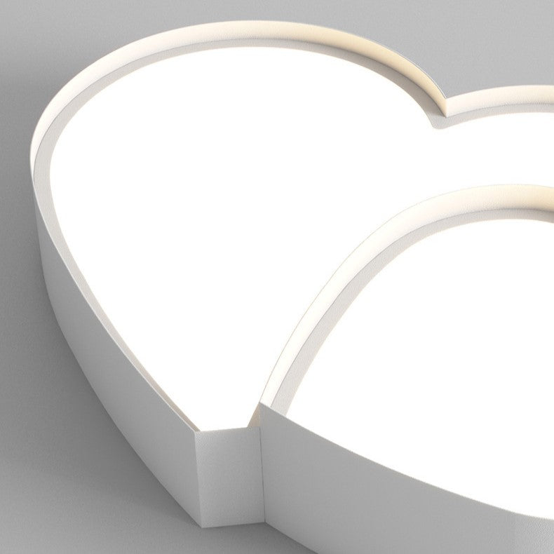 Zeitgenössische skandinavische Eisen-Acryl-Stern-Herzform LED Deckenleuchte für das Wohnzimmer 