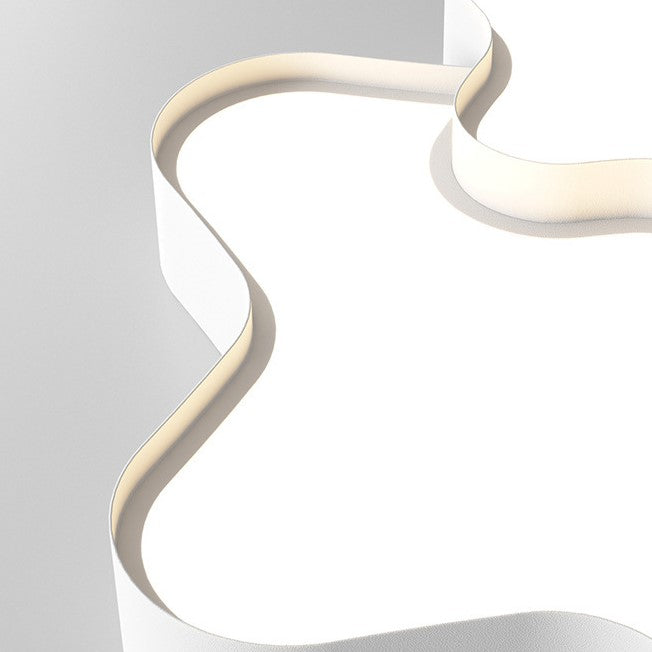 Zeitgenössische skandinavische Eisen-Acryl-Stern-Herzform LED Deckenleuchte für das Wohnzimmer 