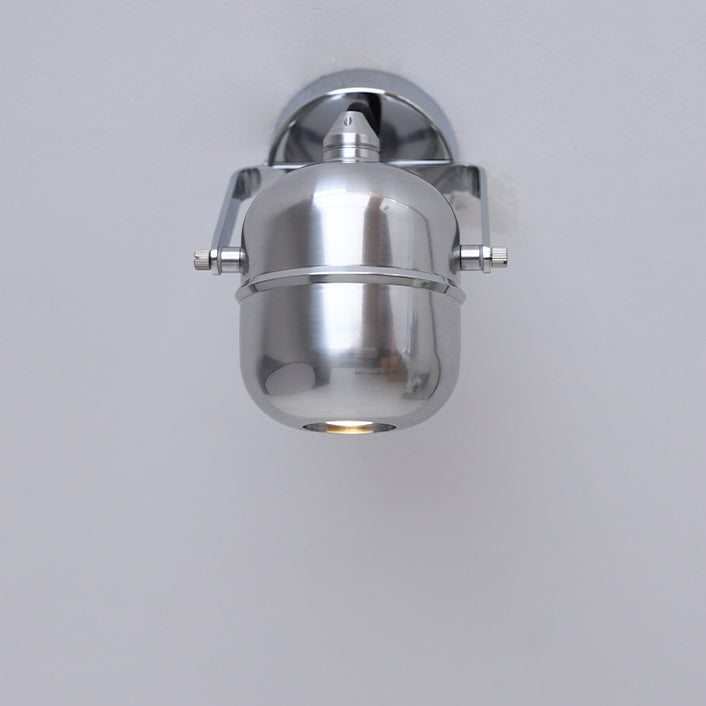 Modern Minimalist Iron Cylinder 1-Light Adjustable Spotlight Semi-Flush Mount Ceiling Light For Living Room