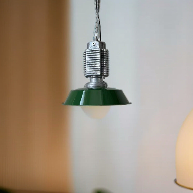 Lámpara colgante de aluminio con círculo geométrico escandinavo contemporáneo de 1 luz para comedor 